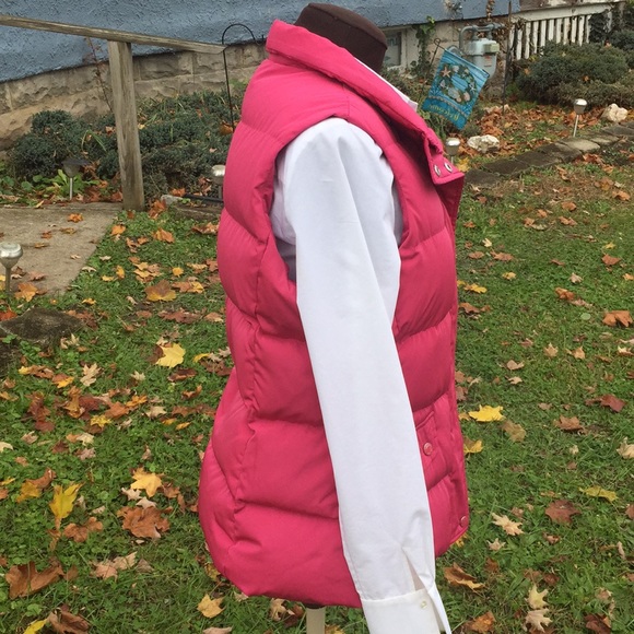 Talbots 🌹puffer vest coat mauve pink zip/snap - Picture 4 of 8